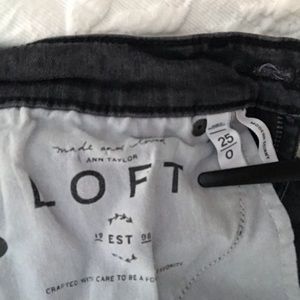 Loft Modern Skinny Jeans in Washed Black
